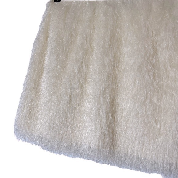 H&M Cream Shimmy Shake Flapper Lined Mini Skirt - Picture 9 of 12